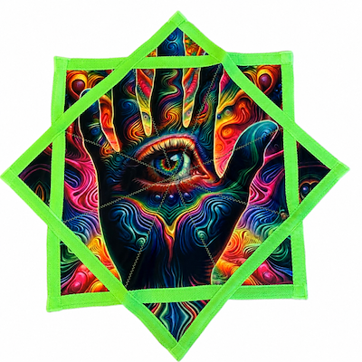TRIPPY FLOWING STARS SPINNING CARPET