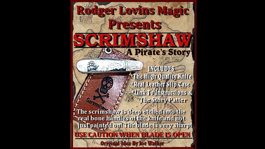 Scrimshaw Knife by Rodger Lovins (Warehouse Find)