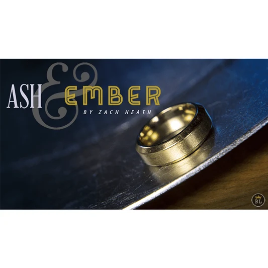 Ash and Ember Gold Beveled Size 14 (2 Rings) by Zach Heath