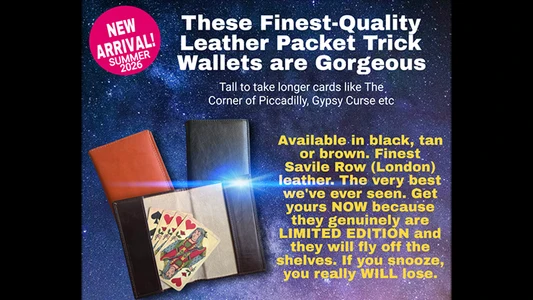 Leather Packet Wallet (Brown) by Paul Gordon