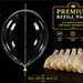 Needle Through Balloon Refill Pack (12 Count) by Big Guy's Magic