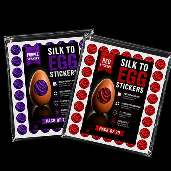 Silk to Egg Stickers Pack of 70