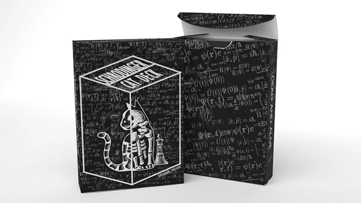 Schrodinger's Cat: Quantum Gilded Dead Black Playing Cards