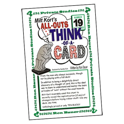 Ron Bauer Series: #19 - Milt Kort's All Outs Think of a Card