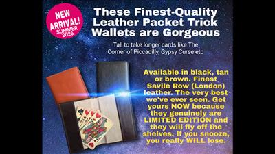 Leather Packet Wallet (Tan) by Paul Gordon